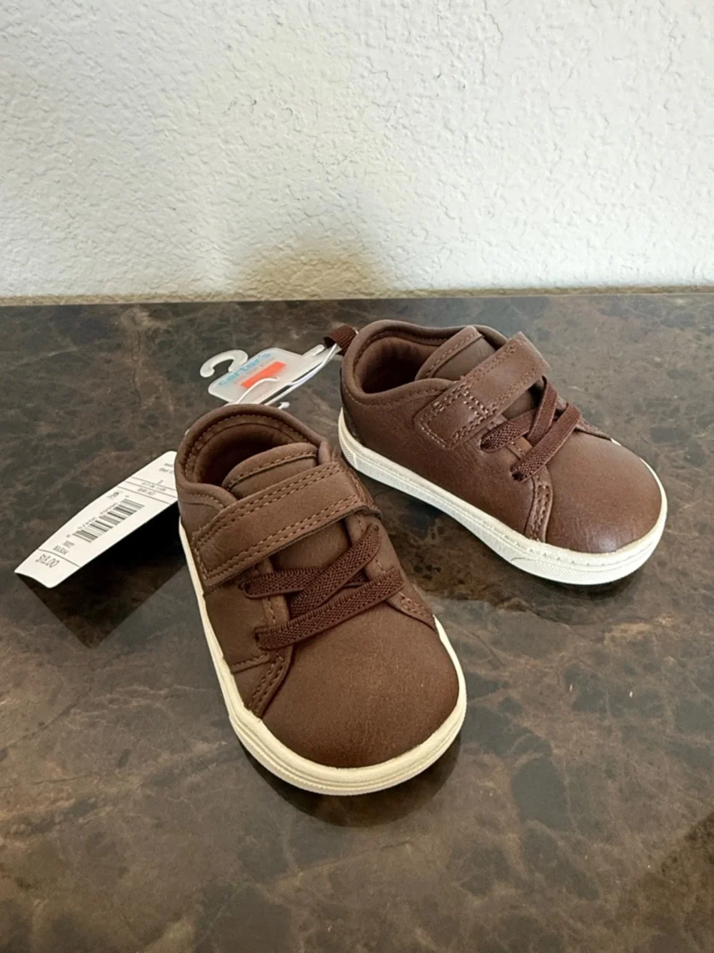 New! Carter's Just One You® Baby Solid Sneakers - Brown, Baby Shoe Size 3